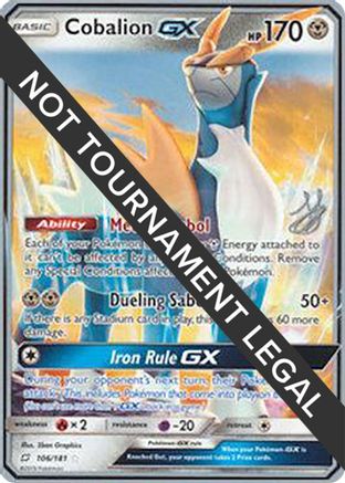 [PKM] Cobalion GX (106/181) (Perfection - Henry Brand) [World Championships 2019]