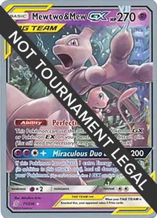 [PKM] Mewtwo & Mew GX (71/236) (Perfection - Henry Brand) [World Championships 2019]