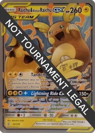 [WC PKM-R] Raichu & Alolan Raichu (54/236) (Pikarom Judge - Haruki Miyamoto) [World Championships 2019]