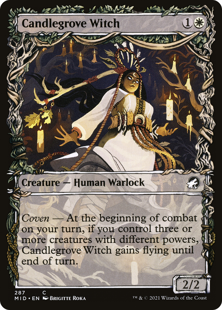 {C} Candlegrove Witch (Showcase Equinox) [Innistrad: Midnight Hunt][MID 287]