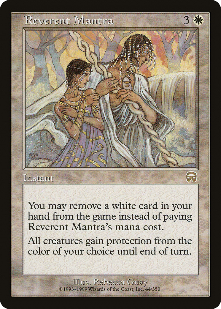 {R} Reverent Mantra [Mercadian Masques][MMQ 044]