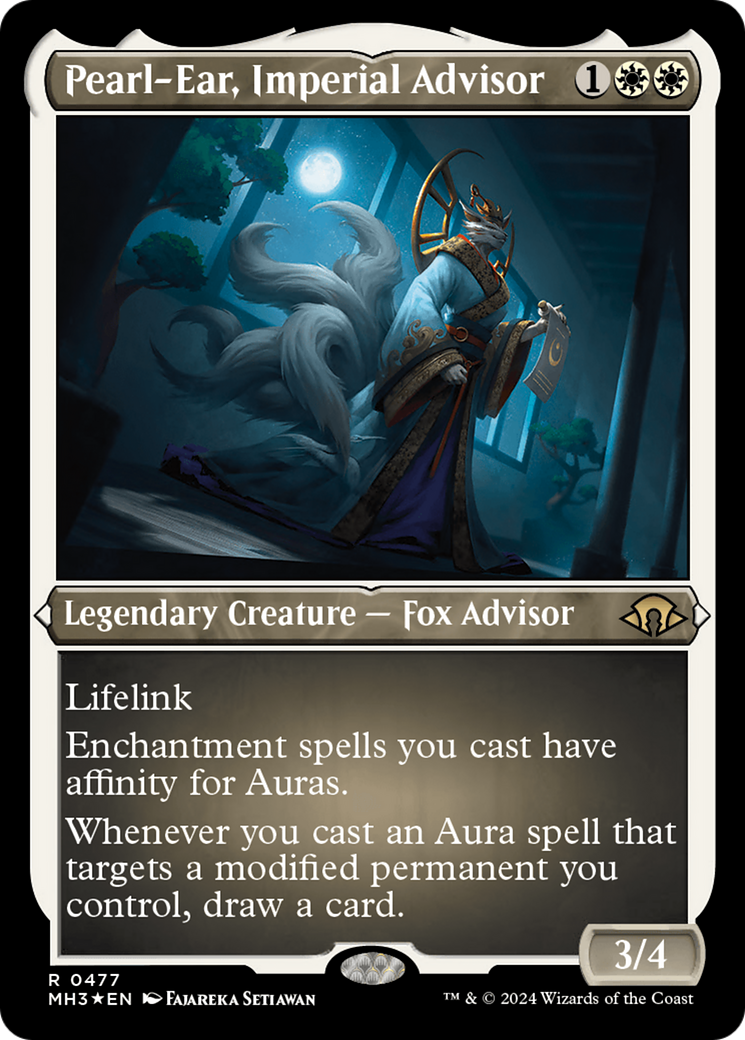 {R} Pearl-Ear, Imperial Advisor (Foil Etched) [Modern Horizons 3][MH3 477]