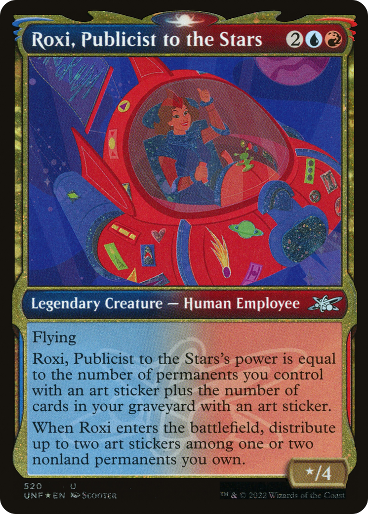 {C} Roxi, Publicist to the Stars (Showcase) (Galaxy Foil) [Unfinity][UNF 520]