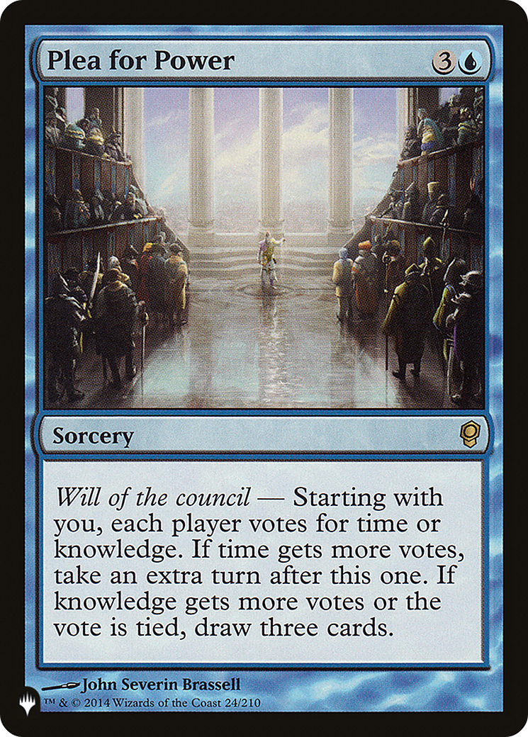 Plea for Power [LIST 24/210]