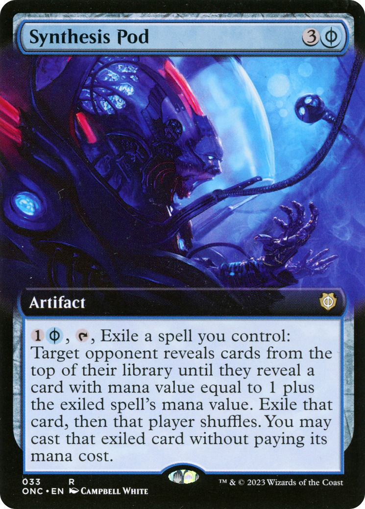 {R} Synthesis Pod (Extended Art) [Phyrexia: All Will Be One Commander][ONC 033]