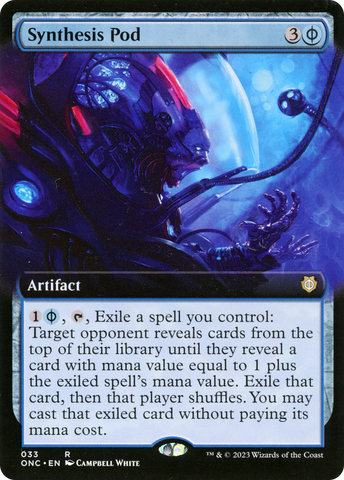 {R} Synthesis Pod (Extended Art) [Phyrexia: All Will Be One Commander][ONC 033]