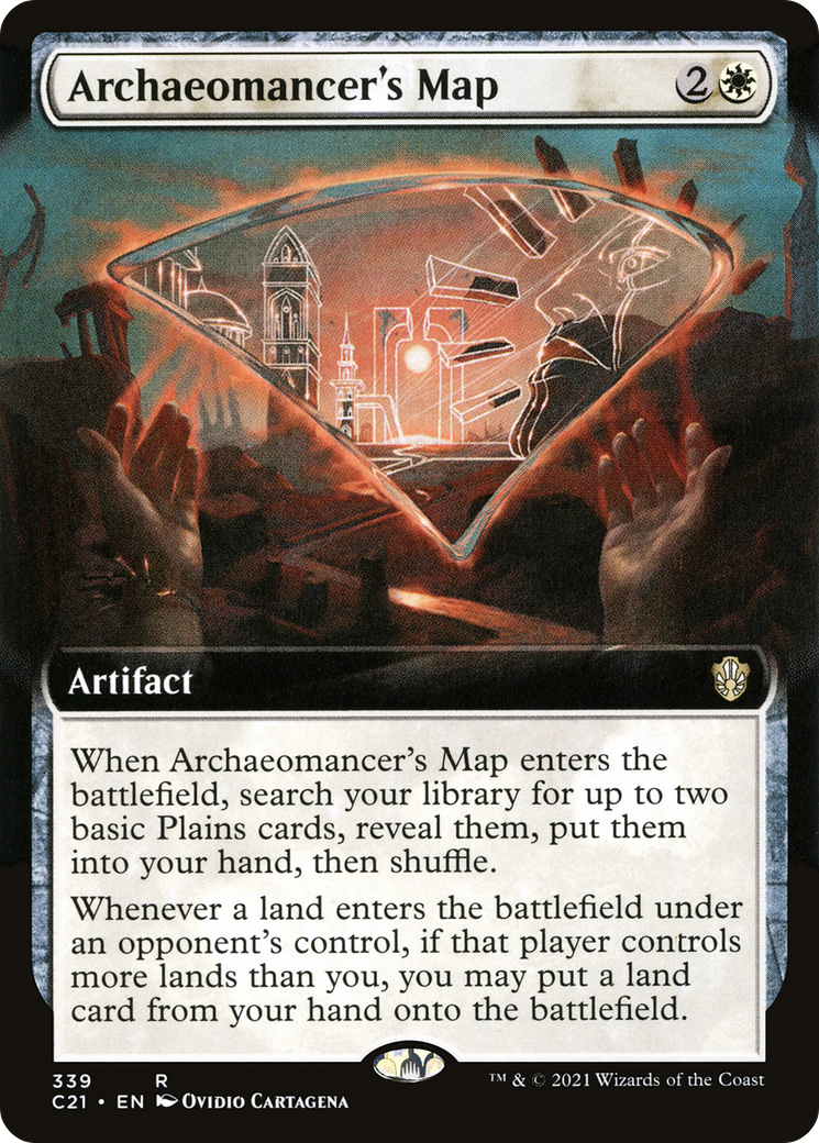 {R} Archaeomancer's Map (Extended Art) [Commander 2021][C21 339]