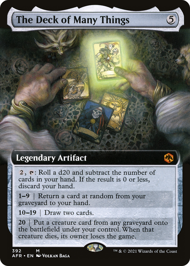 {R} The Deck of Many Things (Extended Art) [Dungeons & Dragons: Adventures in the Forgotten Realms][AFR 392]