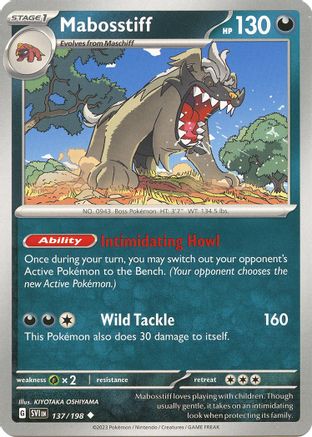 [PKM] Mabosstiff - 137/198 137 - SV01 Scarlet & Violet Base Set
