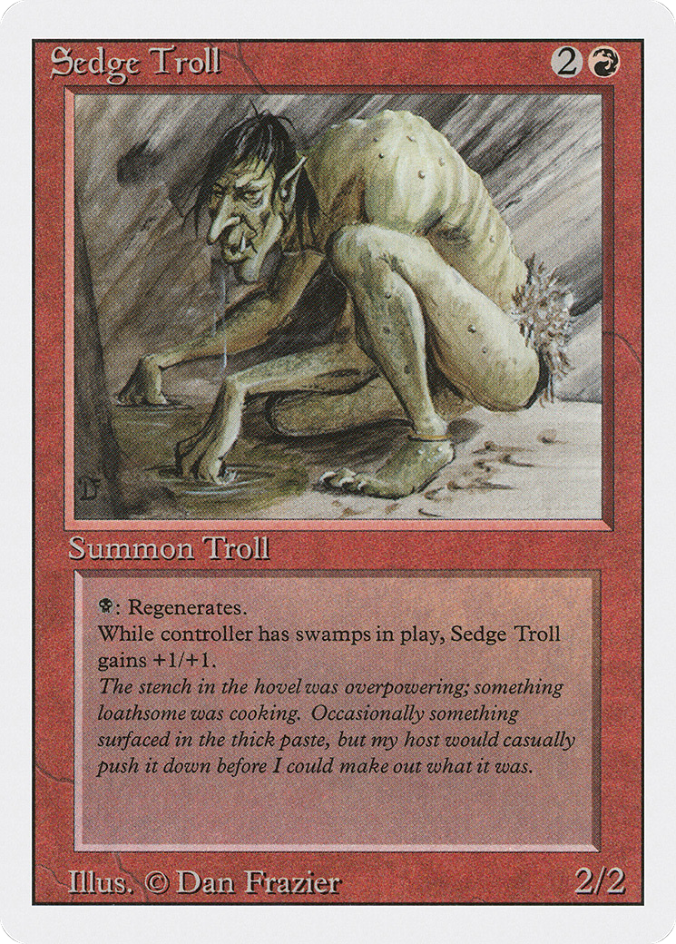 {R} Sedge Troll [Revised Edition][3ED 174] - Misty Mountain Games