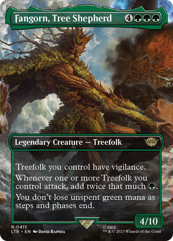 {R} Fangorn, Tree Shepherd (Borderless Alternate Art) [The Lord of the Rings: Tales of Middle-Earth][LTR 415]