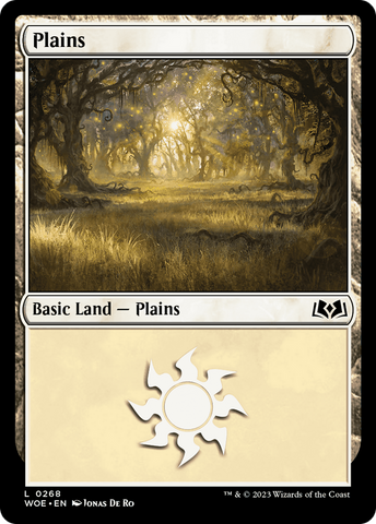 {B} Plains (0268) [Wilds of Eldraine][WOE 268]