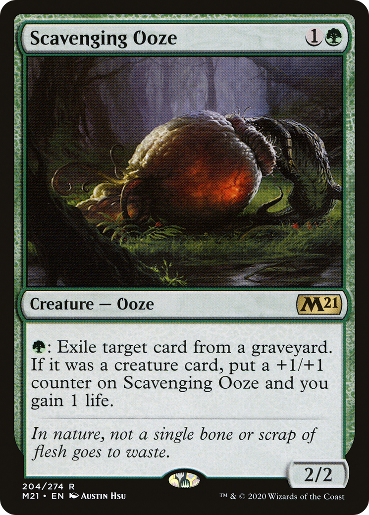 {R} Scavenging Ooze [Core Set 2021][M21 204]
