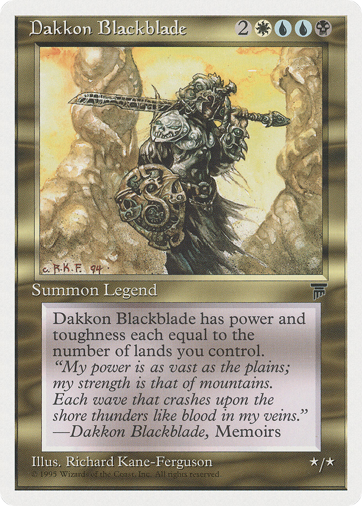 {R} Dakkon Blackblade [Chronicles][CHR 075] - Misty Mountain Games