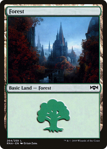{B}[RNA 264] Forest (264) [Ravnica Allegiance]