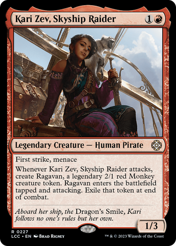 {R} Kari Zev, Skyship Raider [The Lost Caverns of Ixalan Commander][LCC 227]