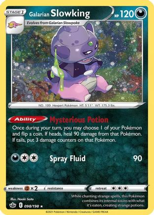 [PKM-R] Galarian Slowking (098/198) (Cosmos Holo) [Sword & Shield: Chilling Reign]