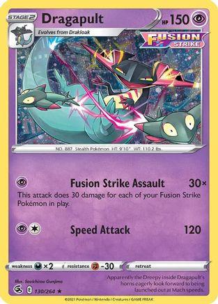[PKM] Dragapult (130/264) (Cosmos Holo) [Sword & Shield: Fusion Strike]