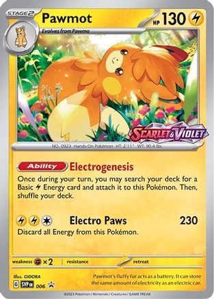 [PKM] Pawmot (006) [Scarlet & Violet: Black Star Promos]