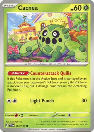 [PKM] Cacnea - 005/198 5 - SV01 Scarlet & Violet Base Set