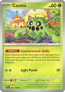 [PKM] Cacnea - 005/198 5 - SV01 Scarlet & Violet Base Set