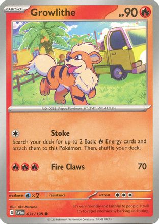[PKM] Growlithe - 031/198 31 - SV01 Scarlet & Violet Base Set