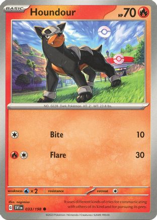 [PKM] Houndour - 033/198 33 - SV01 Scarlet & Violet Base Set