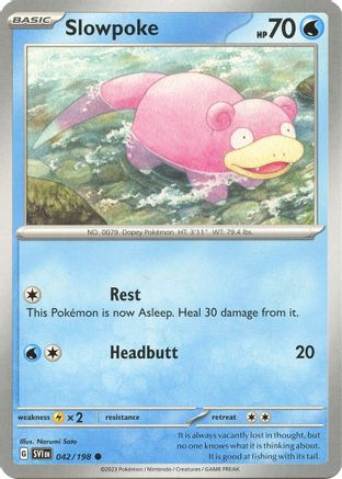 [PKM] Slowpoke - 042/198 42 - SV01 Scarlet & Violet Base Set