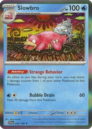 [PKM] Slowbro 43 - SV01 Scarlet & Violet Base Set Holofoil