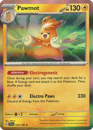 [PKM] Pawmot - 076/198 76 - SV01 Scarlet & Violet Base Set Holofoil