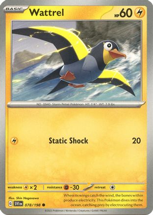 [PKM] Wattrel - 078/198 78 - SV01 Scarlet & Violet Base Set