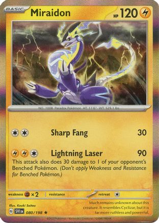 [PKM] Miraidon 80 - SV01 Scarlet & Violet Base Set Holofoil