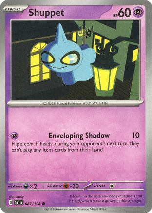 Shuppet 87 - SV01 Scarlet & Violet Base Set