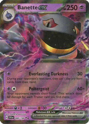 [PKM] Banette ex - 088/198 88 - SV01 Scarlet & Violet Base Set Holofoil