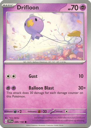 Drifloon 89 - SV01 Scarlet & Violet Base Set