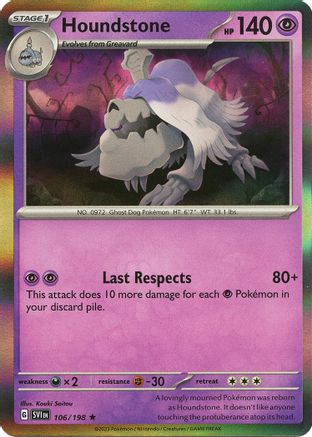 [PKM] Houndstone 106 - SV01 Scarlet & Violet Base Set Holofoil