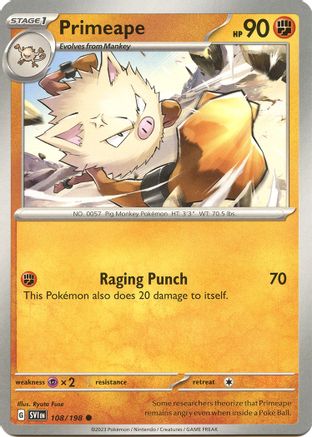 [PKM] Primeape 108 - SV01 Scarlet & Violet Base Set