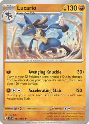 [PKM] Lucario - 114/198 114 - SV01 Scarlet & Violet Base Set