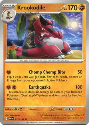 Krookodile 117 - SV01 Scarlet & Violet Base Set