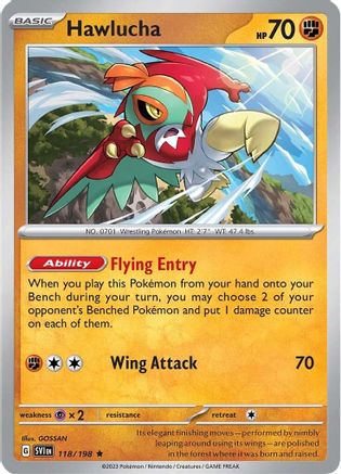 [PKM] Hawlucha 118 - SV01 Scarlet & Violet Base Set Holofoil