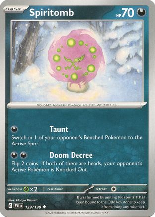 [PKM] Spiritomb (129/198) [Scarlet & Violet: Base Set]
