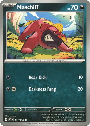 [PKM] Maschiff - 135/198 135 - SV01 Scarlet & Violet Base Set