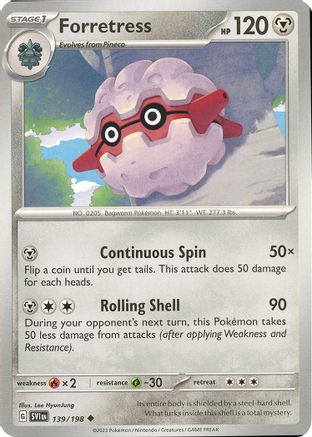 [PKM] Forretress 139 - SV01 Scarlet & Violet Base Set