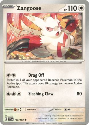 Zangoose - 147/198 147 - SV01 Scarlet & Violet Base Set