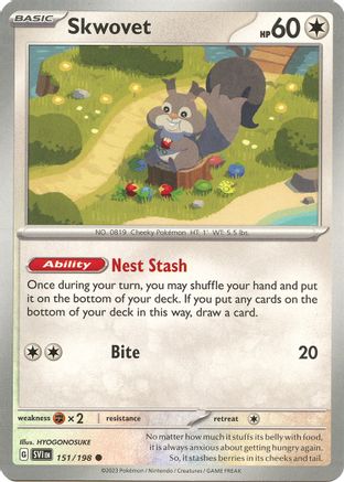 [PKM] Skwovet - 151/198 151 - SV01 Scarlet & Violet Base Set