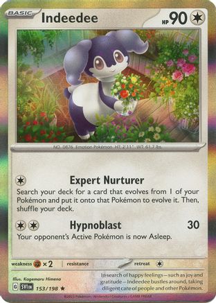 Indeedee 153 - SV01 Scarlet & Violet Base Set Holofoil