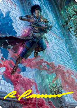 {A} Kaya, Geist Hunter Art Card (Gold-Stamped Signature) [Innistrad: Crimson Vow Art Series][GS AVOW 003]