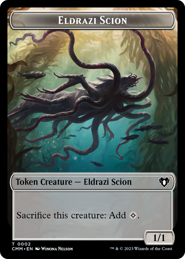 {T} Spirit // Eldrazi Scion Double-Sided Token [Commander Masters Tokens][TCMM 39//2]