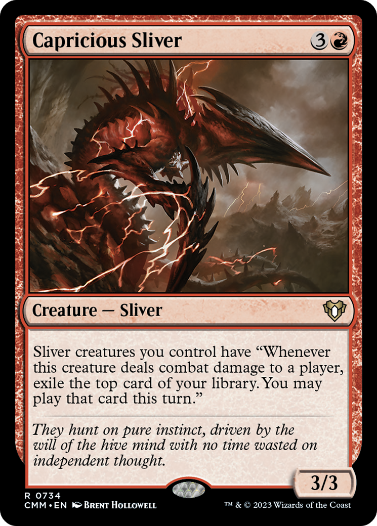 {R} Capricious Sliver [Commander Masters][CMM 734]