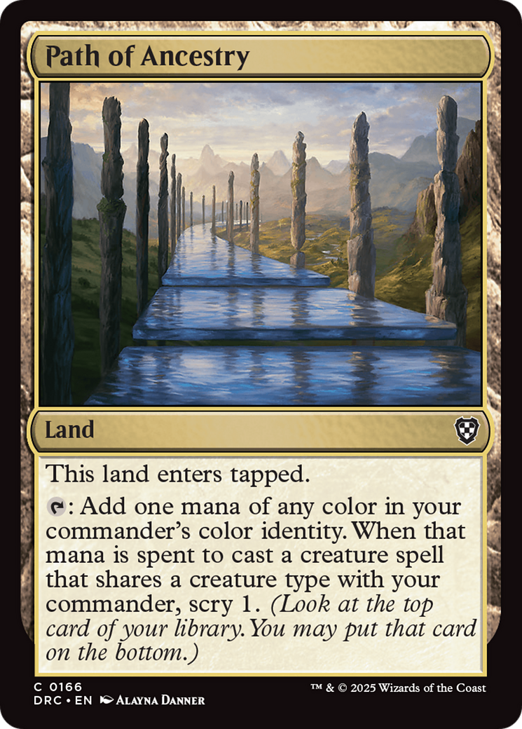 {C} Path of Ancestry (0166) [Aetherdrift Commander][DRC 166]
